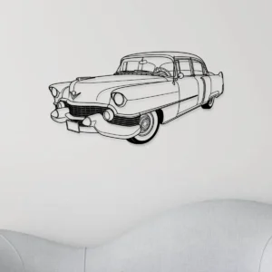 Cadillac Metal Wall Art, Classic American Car Decor, Vintage Auto Sign, Car Enthusiast Gift