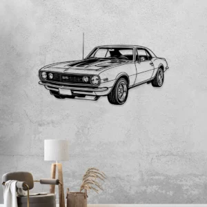 Chevrolet Camaro 1967 Metal Art, American Muscle Car Decor, Retro Garage Sign, Car Enthusiast Gift