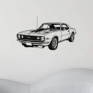 Chevrolet Camaro 1967 Metal Art, American Muscle Car Decor, Retro Garage Sign, Car Enthusiast Gift