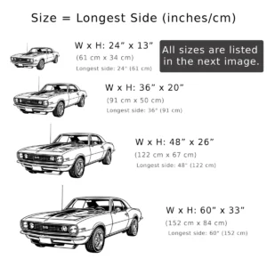 Chevrolet Camaro 1967 Metal Art, American Muscle Car Decor, Retro Garage Sign, Car Enthusiast Gift