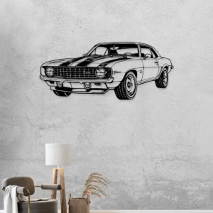 Chevrolet Camaro 1969 Z28 Metal Art, Classic Muscle Car Decor, Vintage Garage Sign, Car Lover Gift