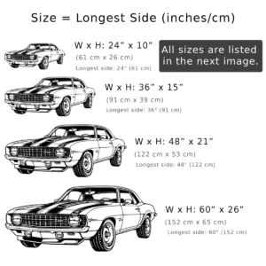 Chevrolet Camaro 1969 Z28 Metal Art, Classic Muscle Car Decor, Vintage Garage Sign, Car Lover Gift