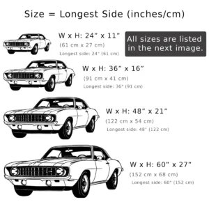 Chevrolet Camaro 1969 Z28 Metal Art, Iconic Muscle Car Silhouette, Retro Garage Decor, Classic Car Gift