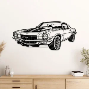 Chevrolet Camaro SS Z27 Metal Art, Iconic Muscle Car Decor, Vintage Garage Sign, Automotive Fan Gift