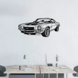 Chevrolet Camaro SS Z27 Metal Art, Iconic Muscle Car Decor, Vintage Garage Sign, Automotive Fan Gift