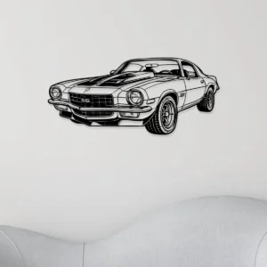 Chevrolet Camaro SS Z27 Metal Art, Iconic Muscle Car Decor, Vintage Garage Sign, Automotive Fan Gift