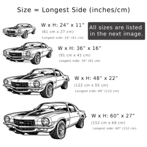 Chevrolet Camaro SS Z27 Metal Art, Iconic Muscle Car Decor, Vintage Garage Sign, Automotive Fan Gift