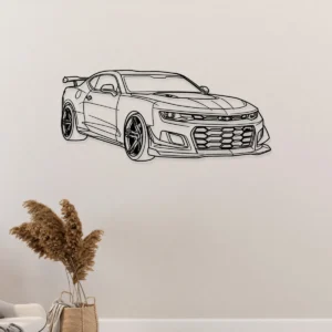 Chevrolet Camaro ZL1 Metal Art, Aggressive Sports Car Outline, Modern Garage Decor, Car Enthusiast Gift