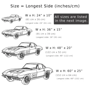 Chevrolet Corvette C2 Metal Art, Classic Car Silhouette, Vintage Garage Decor, Auto Enthusiast Gift