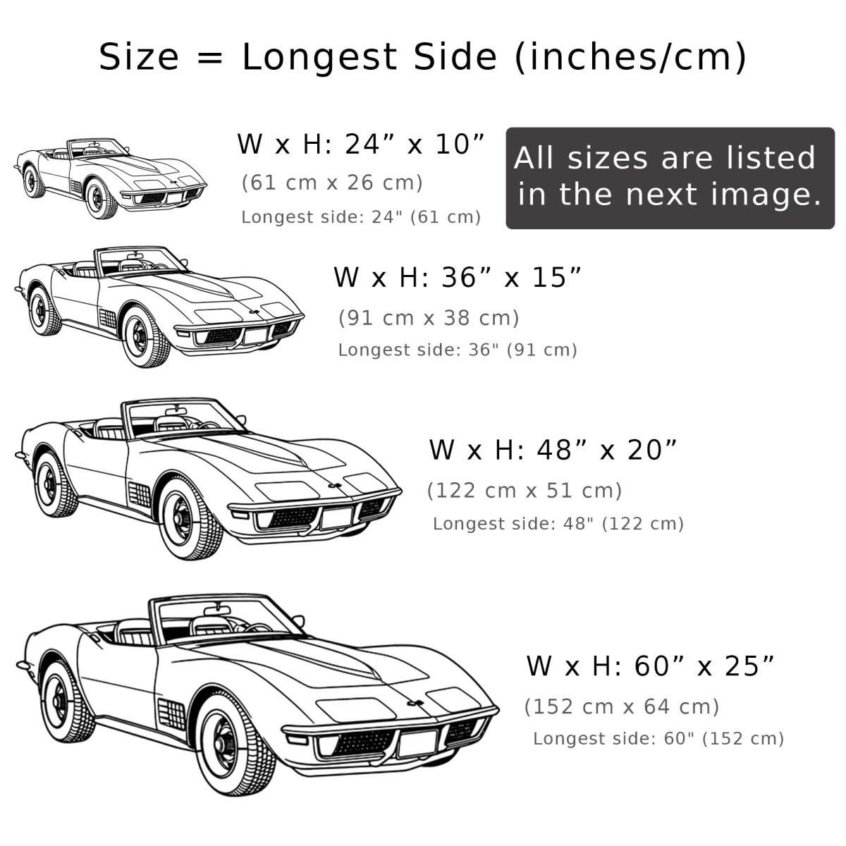 Retro car decor for man caves featuring a C3 Corvette