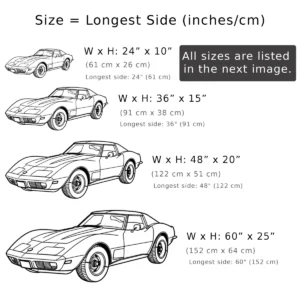 Chevrolet Corvette C3 Metal Art, Iconic Muscle Car Silhouette, Retro Garage Decor, Car Enthusiast Gift