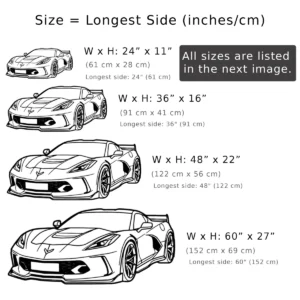 Chevrolet Corvette C8 Metal Art, Sleek Sports Car Outline, Performance Garage Decor, Automotive Fan Gift