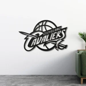 Cleveland Cavaliers Metal Logo Art, Official NBA Team Decor, LED Game Room Sign, Basketball Fan Gift