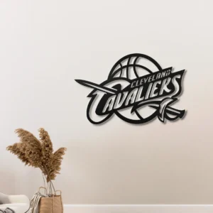 Cleveland Cavaliers Metal Logo Art, Official NBA Team Decor, LED Game Room Sign, Basketball Fan Gift