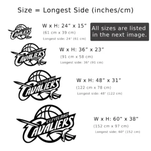 Cleveland Cavaliers Metal Logo Art, Official NBA Team Decor, LED Game Room Sign, Basketball Fan Gift