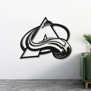 Colorado Avalanche Metal Logo Sign, Official NHL Decor, Backlit Game Room Art, Ultimate Hockey Fan Gift
