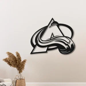 Colorado Avalanche Metal Logo Sign, Official NHL Decor, Backlit Game Room Art, Ultimate Hockey Fan Gift