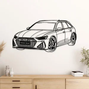 Custom Audi RS3 Metal Art, Performance Wagon Silhouette, Personalized Garage Decor, Car Enthusiast Gift