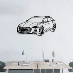 Custom Audi RS3 Metal Art, Performance Wagon Silhouette, Personalized Garage Decor, Car Enthusiast Gift