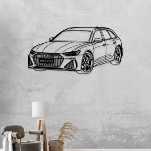 Custom Audi RS3 Metal Art, Performance Wagon Silhouette, Personalized Garage Decor, Car Enthusiast Gift