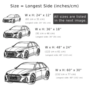 Custom Audi RS3 Metal Art, Performance Wagon Silhouette, Personalized Garage Decor, Car Enthusiast Gift