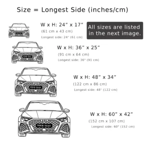 Custom Audi RS3 Wall Art, Dynamic Front Profile Decor, Man Cave Garage Sign, Car Guy Gift