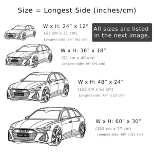 Custom Audi RS6 Avant Metal Art, Dynamic Car Silhouette, Optional LED Garage Decor, Automotive Fan Gift