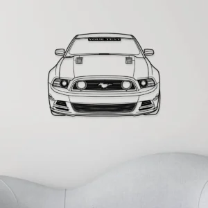 Custom Ford Mustang GT Metal Art, Personalized Car Wall Decor, Automotive Man Cave Sign, Dad Gift