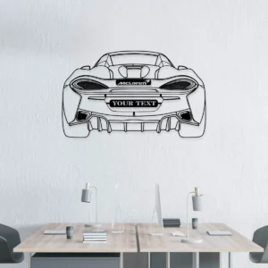 Custom McLaren 570S Spider Metal Wall Art, Iconic Supercar Decor, Personalized Garage Sign, Luxury Car Gift