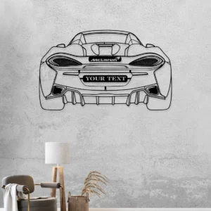 Custom McLaren 570S Spider Metal Wall Art, Iconic Supercar Decor, Personalized Garage Sign, Luxury Car Gift