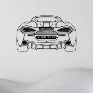 Custom McLaren 570S Spider Metal Wall Art, Iconic Supercar Decor, Personalized Garage Sign, Luxury Car Gift