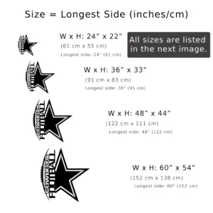 Dallas Cowboys Football Star Sign, Dynamic NFL Wall Art, LED Game Day Decor, Ultimate Fan Gift