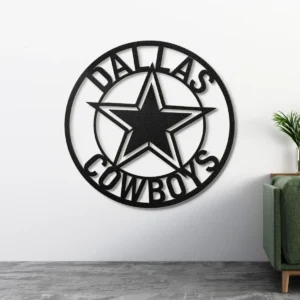 Dallas Cowboys Metal Logo Art, Iconic NFL Emblem, Optional LED Backlight, Game Day Decor, Ultimate Fan Gift