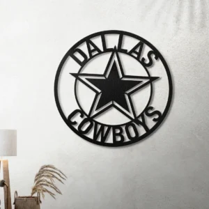 Dallas Cowboys Metal Logo Art, Iconic NFL Emblem, Optional LED Backlight, Game Day Decor, Ultimate Fan Gift