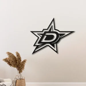 Dallas Stars Metal Wall Art, Official NHL Logo Sign, LED Man Cave Decor, Hockey Enthusiast Gift