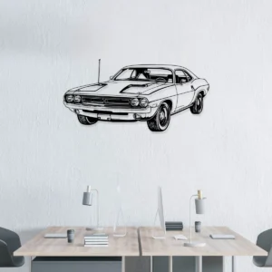 Dodge Challenger 1971 Metal Wall Art, Classic Muscle Car Decor, Vintage Garage Sign, Automotive Fan Gift