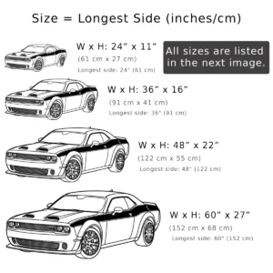 Dodge Challenger Hellcat Metal Art, Aggressive Muscle Car Decor, Modern Garage Sign, Performance Car Gift