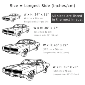 Dodge Charger 1969 Metal Sign, Vintage Muscle Car Art, Garage Wall Decor, Classic Car Guy Gift