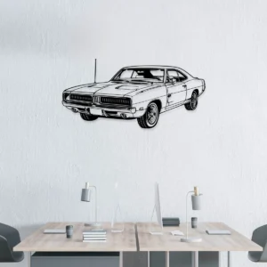 Dodge Charger 1969 Metal Wall Decor, Classic Muscle Car Art, Vintage Garage Sign, Automotive Fan Gift