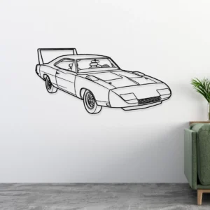 Dodge Charger Daytona 1969 Metal Art, Iconic Muscle Car Decor, Vintage Garage Sign, Classic Car Enthusiast Gift
