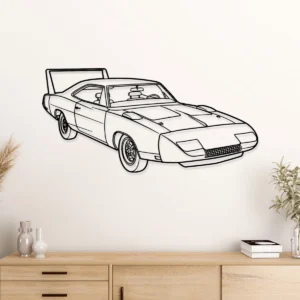 Dodge Charger Daytona 1969 Metal Art, Iconic Muscle Car Decor, Vintage Garage Sign, Classic Car Enthusiast Gift
