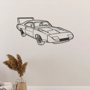 Dodge Charger Daytona 1969 Metal Art, Iconic Muscle Car Decor, Vintage Garage Sign, Classic Car Enthusiast Gift