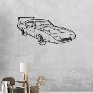 Dodge Charger Daytona 1969 Metal Art, Iconic Muscle Car Decor, Vintage Garage Sign, Classic Car Enthusiast Gift
