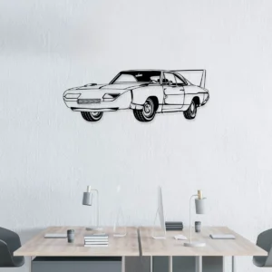 Dodge Charger Daytona 1969 Metal Art, Legendary Winged Warrior Decor, Vintage Garage Sign, Muscle Car Fan Gift