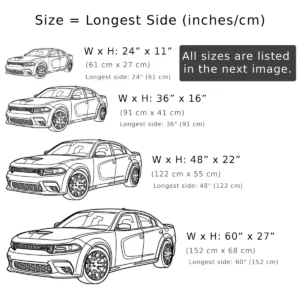 Dodge Charger Hellcat Metal Art, Supercharged Sedan Silhouette, Modern Garage Decor, Muscle Car Lover Gift