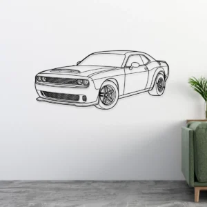 Dodge Demon 170 Metal Art, Aggressive Muscle Car Decor, Garage Wall Sign, Performance Enthusiast Gift