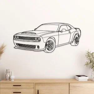 Dodge Demon 170 Metal Art, Aggressive Muscle Car Decor, Garage Wall Sign, Performance Enthusiast Gift
