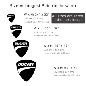 Ducati Metal Logo, Italian Racing Art, Backlit Garage Decor, Motorcycle Enthusiast Gift