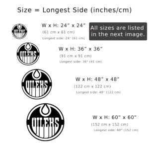 Edmonton Oilers Metal Logo Art, Iconic NHL Team Decor, LED Game Room Sign, Hockey Fan Gift