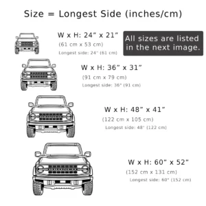 Ford Bronco Metal Art, Iconic Off-Road Decor, Garage Wall Sign, Adventure Lover Gift